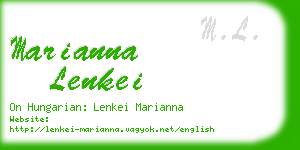 marianna lenkei business card